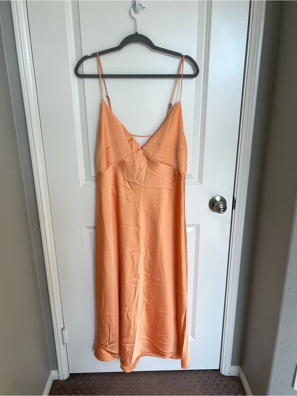 Abercrombie & Fitch Peach Satin Slip